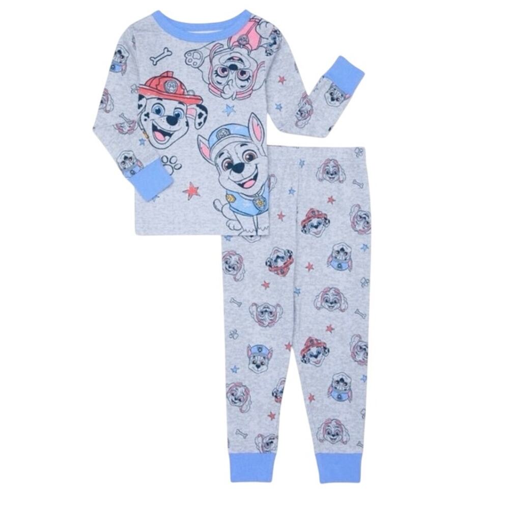 Paw Patrol Toddler Long Sleeve Shirt and Pants Pajama Set, 2-Piece, Size 18mos